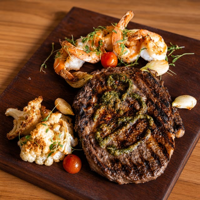 La Tablita Surf & Turf Entree.